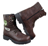 Botas de cano curto estilo exército americano para homem