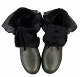 Botas de cano curto estilo exército americano para homem