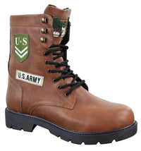 Botas de cano curto estilo exército americano para homem