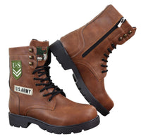 Botas de cano curto estilo exército americano para homem