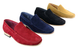 Patron 5588 Sapatos Masculinos Elegantes Casuais Slip On Quadrados em Camurça Italiana