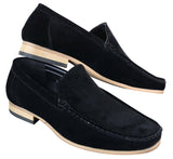 Patron 5588 Sapatos Masculinos Elegantes Casuais Slip On Quadrados em Camurça Italiana