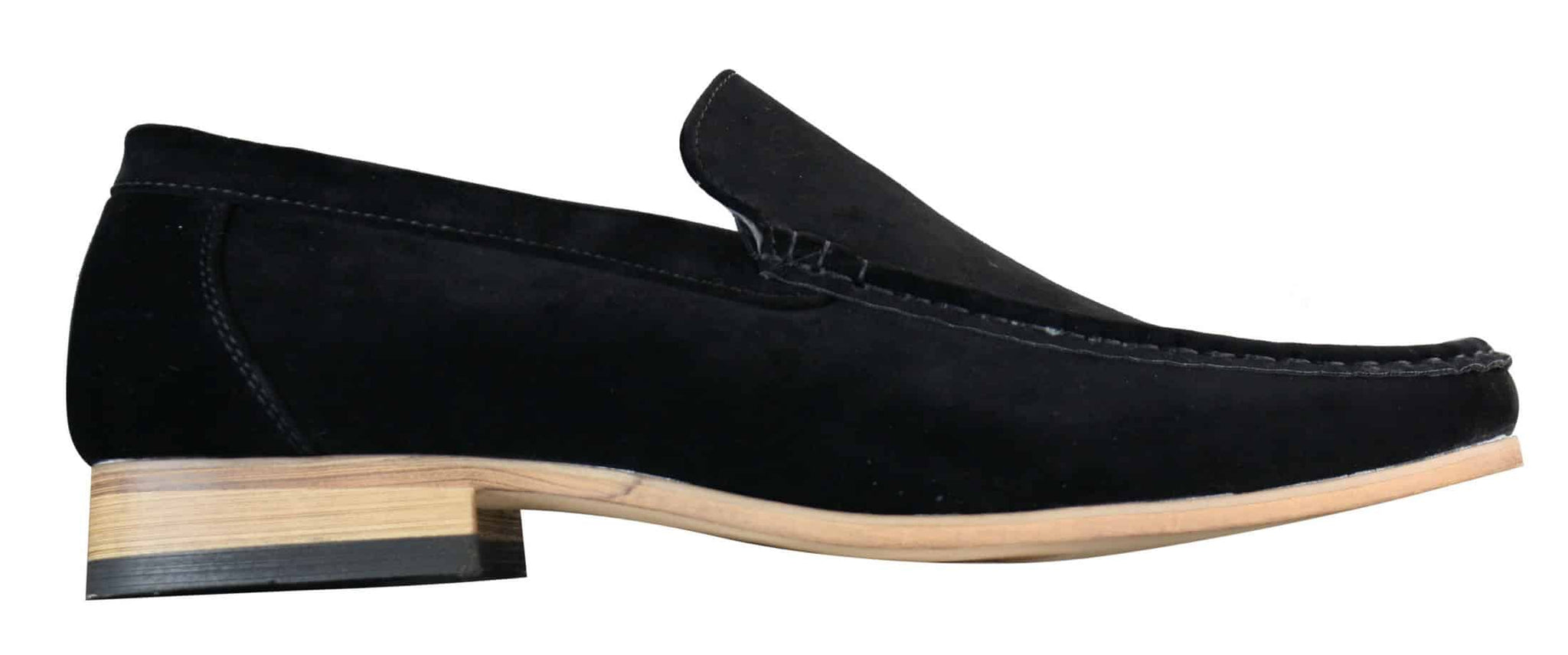 Patron 5588 Sapatos Masculinos Elegantes Casuais Slip On Quadrados em Camurça Italiana