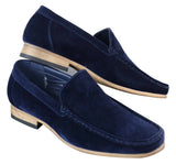 Patron 5588 Sapatos Masculinos Elegantes Casuais Slip On Quadrados em Camurça Italiana
