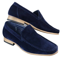 Patron 5588 Sapatos Masculinos Elegantes Casuais Slip On Quadrados em Camurça Italiana