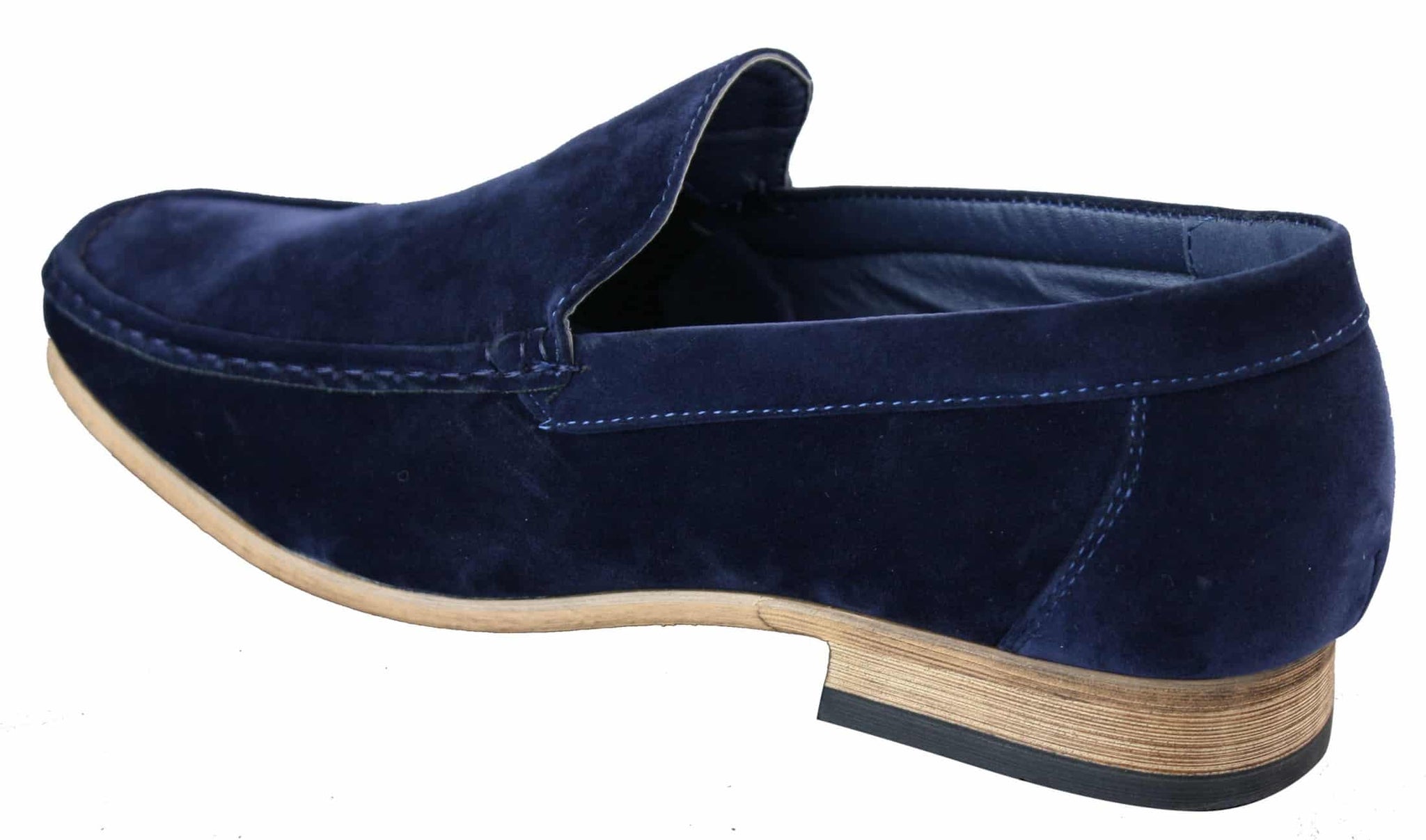 Patron 5588 Sapatos Masculinos Elegantes Casuais Slip On Quadrados em Camurça Italiana