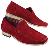 Patron 5588 Sapatos Masculinos Elegantes Casuais Slip On Quadrados em Camurça Italiana