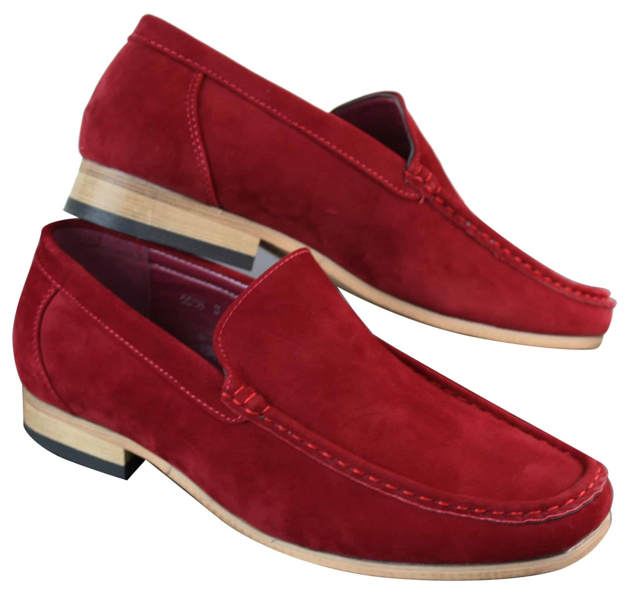 Patron 5588 Sapatos Masculinos Elegantes Casuais Slip On Quadrados em Camurça Italiana