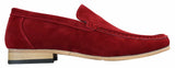 Patron 5588 Sapatos Masculinos Elegantes Casuais Slip On Quadrados em Camurça Italiana