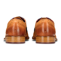 Sapatos Brogue masculinos em tons de bege, azul marinho, marrom e vermelho, com cadarço, estilo clássico vintage, para ocasiões formais, em couro legítimo.