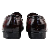 Mocassins sociais vermelhos masculinos sem fecho
