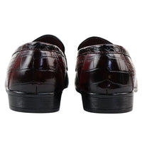 Mocassins sociais vermelhos masculinos sem fecho