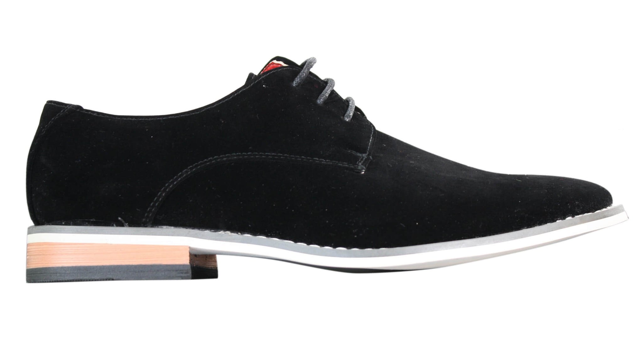 Fiorello 601 Sapato Oxford Masculino de Camurça, Estilo Casual e Elegante, com Cadarço, nas Cores Marrom, Preto e Azul