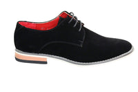 Fiorello 601 Sapato Oxford Masculino de Camurça, Estilo Casual e Elegante, com Cadarço, nas Cores Marrom, Preto e Azul
