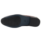 Mocassins sociais vermelhos masculinos sem fecho