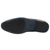 Mocassins sociais vermelhos masculinos sem fecho