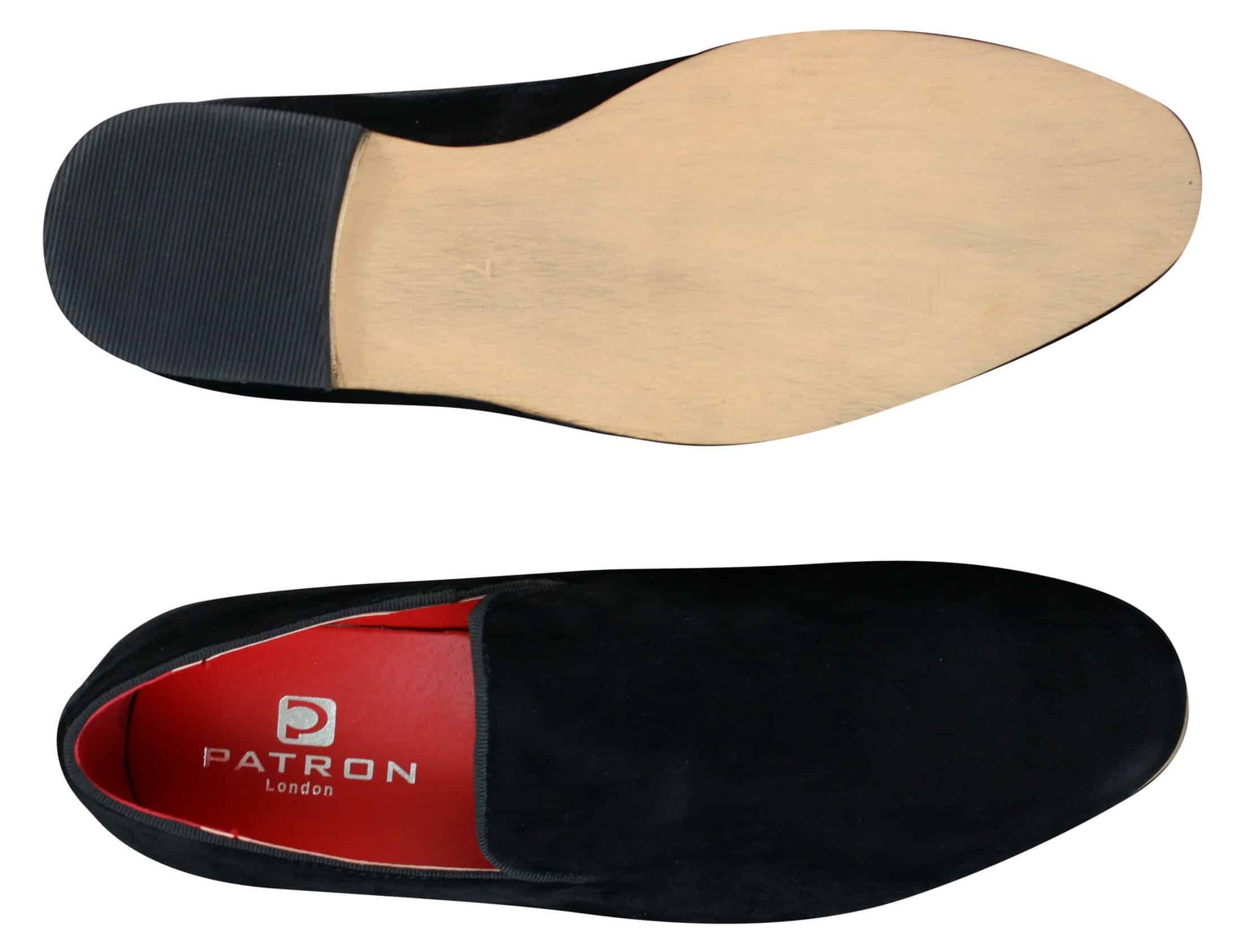 Mocassins masculinos de camurça sintética preta, estilo casual elegante.