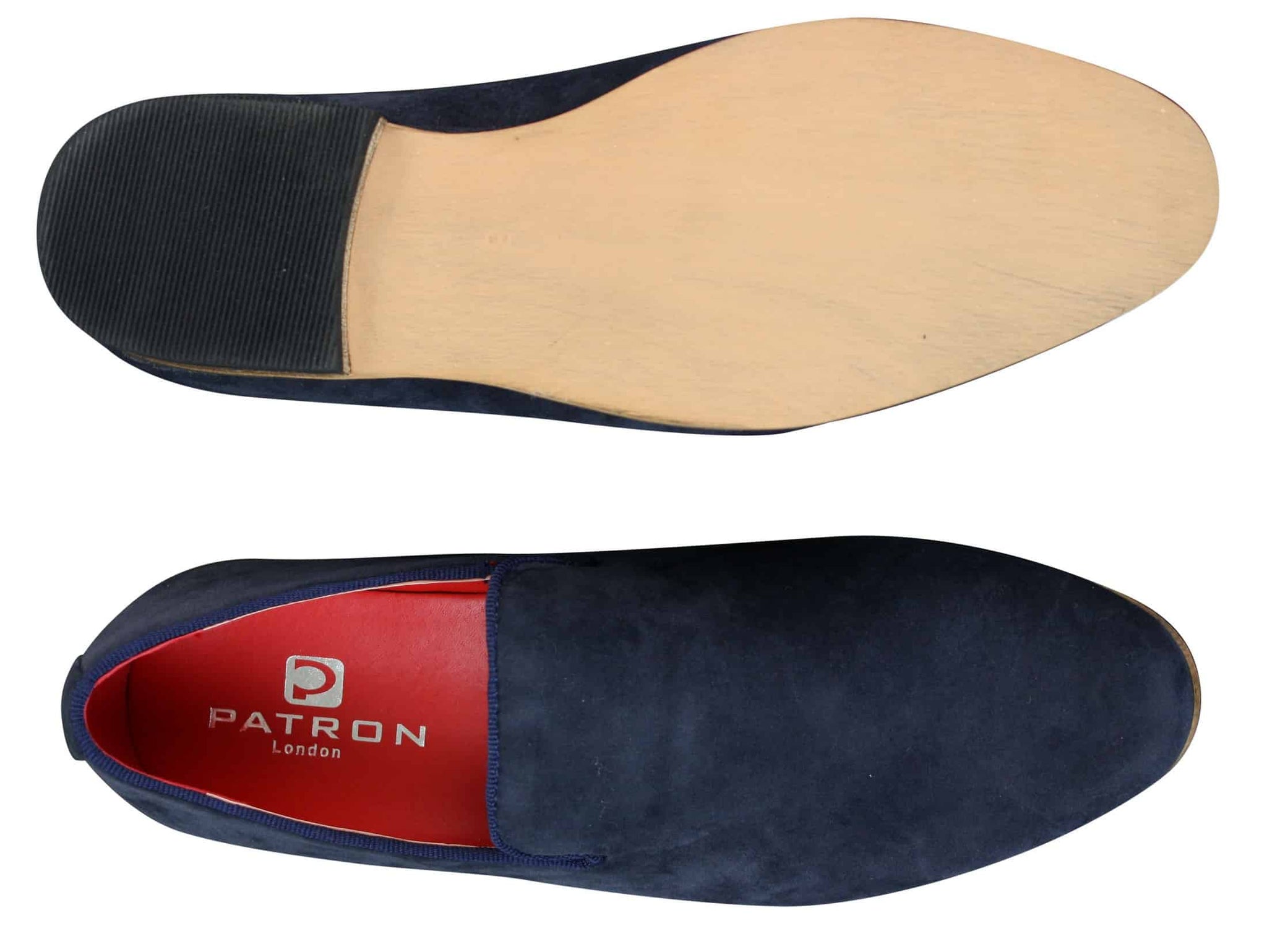 Sapatos masculinos de camurça PU, estilo mocassim, azuis, casuais e elegantes.