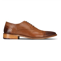 Sapatos Brogue Clássicos Masculinos em Couro Legítimo Preto com Cadarço, Elegantes e Formais, Estilo Vintage.