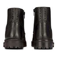 Botas masculinas de couro legítimo com plataforma e cadarço, estilo militar punk rock, pretas e bege.