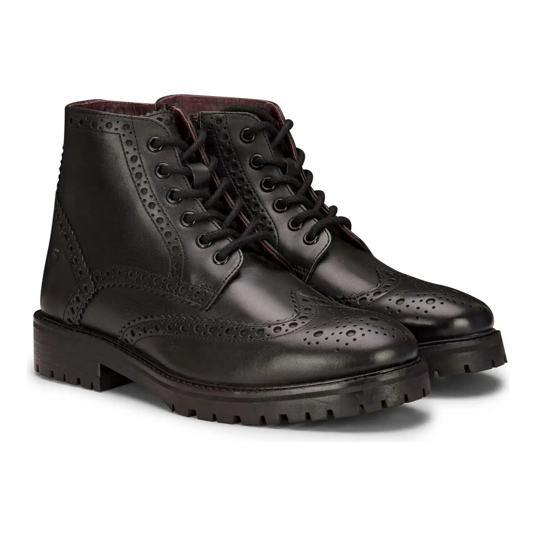Botas masculinas de couro legítimo com plataforma e cadarço, estilo militar punk rock, pretas e bege.