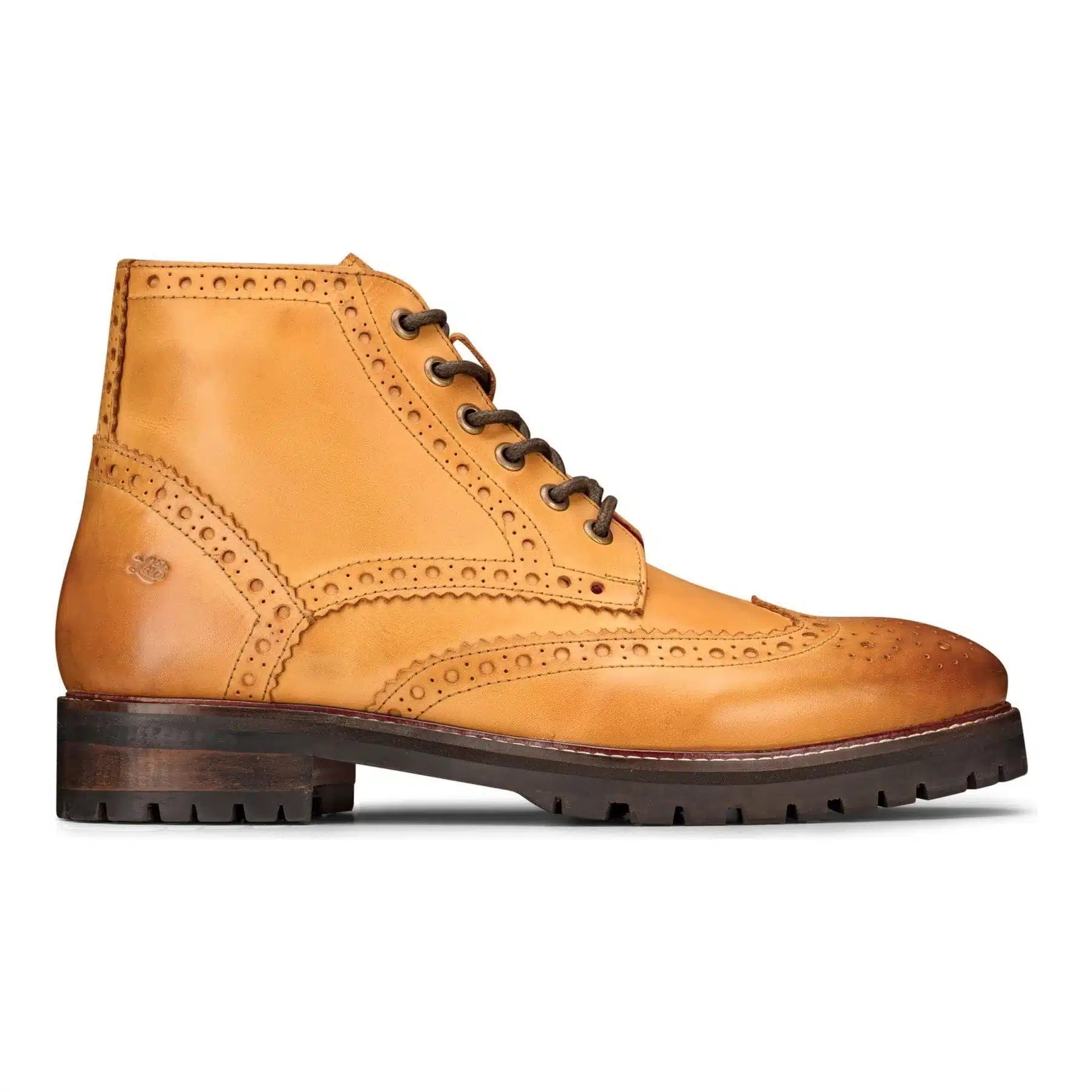 Botas masculinas de couro legítimo com plataforma e cadarço, estilo militar punk rock, pretas e bege.