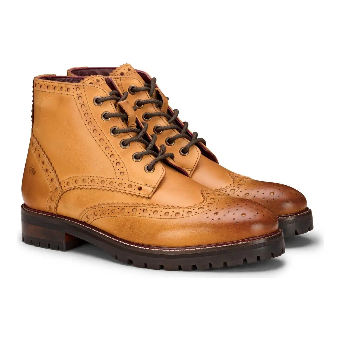 Botas masculinas de couro legítimo com plataforma e cadarço, estilo militar punk rock, pretas e bege.