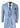 Terno masculino azul claro de 3 peças com costura clássica para casamento, verão e formatura.