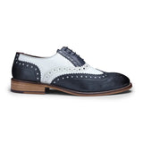 Sapatos masculinos vintage em couro legítimo, estilo brogue, década de 1920, em camurça e tweed, com cadarço, elegantes e formais.