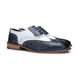 Sapatos masculinos vintage em couro legítimo, estilo brogue, década de 1920, em camurça e tweed, com cadarço, elegantes e formais.