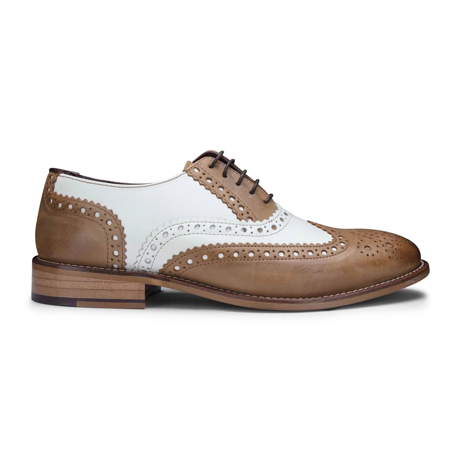 Sapatos masculinos vintage em couro legítimo, estilo brogue, década de 1920, em camurça e tweed, com cadarço, elegantes e formais.