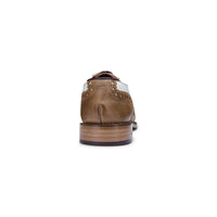 Sapatos masculinos vintage em couro legítimo, estilo brogue, década de 1920, em camurça e tweed, com cadarço, elegantes e formais.