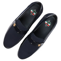 Sapatos Mocassim Masculinos Leves Azul Marinho