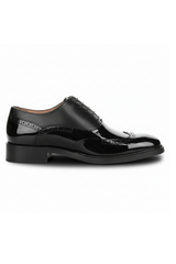 Harry - Sapatos Brogue Masculinos em Verniz Preto