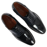 Harry - Sapatos Brogue Masculinos em Verniz Azul Marinho