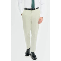 Tropez - Calças sociais masculinas verde-sálvia