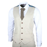 IM05 - Terno Clássico de Casamento Masculino de 3 Peças na Cor Creme