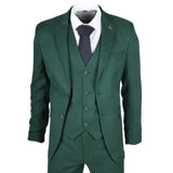 IM08 - Terno Clássico Verde Masculino de 3 Peças