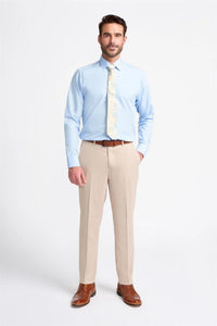 Miami - Calças de casamento bege masculinas