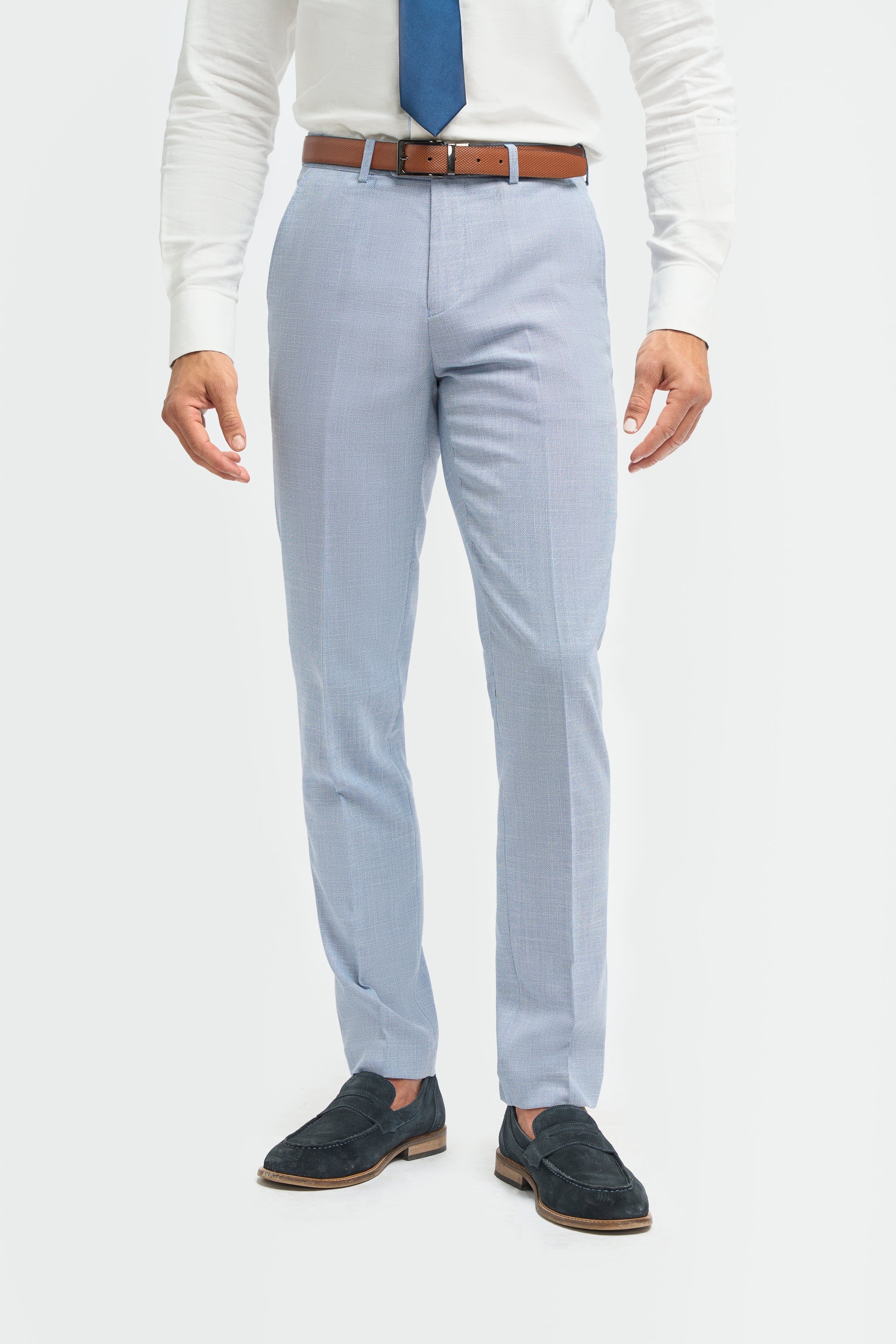 Miami - Calças masculinas azul-claro para o verão