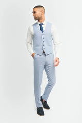 Miami - Colete masculino azul claro para o verão