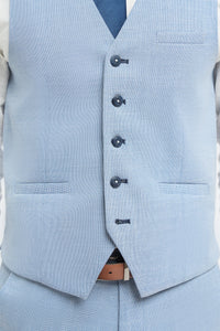 Miami - Colete masculino azul claro para o verão