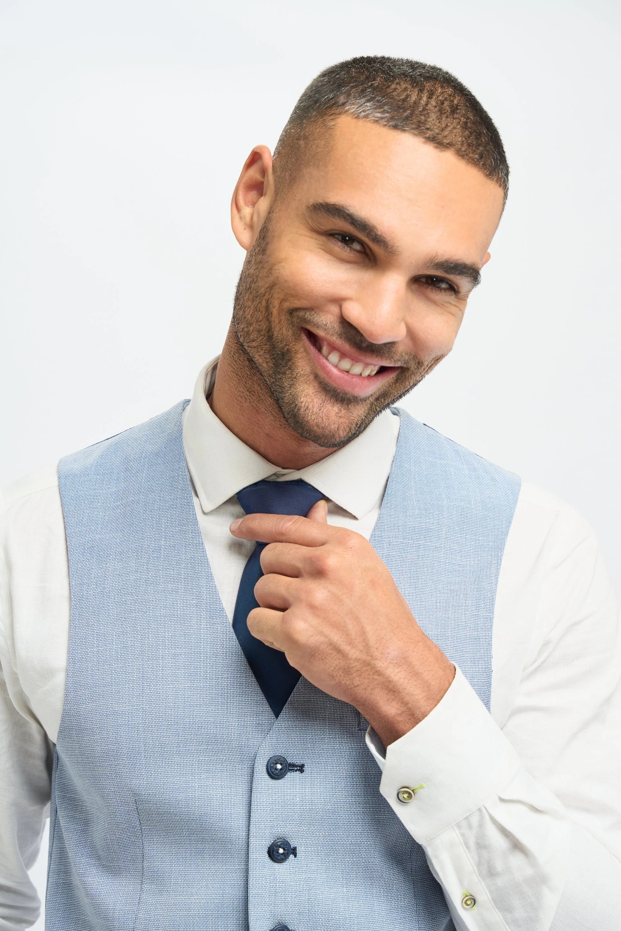 Miami - Colete masculino azul claro para o verão