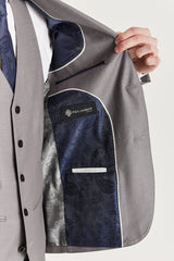 Edward - Blazer masculino cinza de corte ajustado