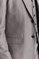Edward - Blazer masculino cinza de corte ajustado