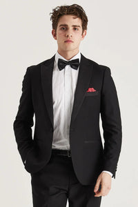 Harry - Blazer smoking preto de abotoamento duplo para homem