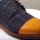 Ronnie - Sapatos Oxford de Couro Masculinos