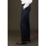 Ryan - Calças masculinas xadrez em tweed azul-marinho