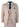Terno masculino de tweed espinha de peixe, 3 peças, rosa blush, estilo retrô vintage, comprimento curto regular.