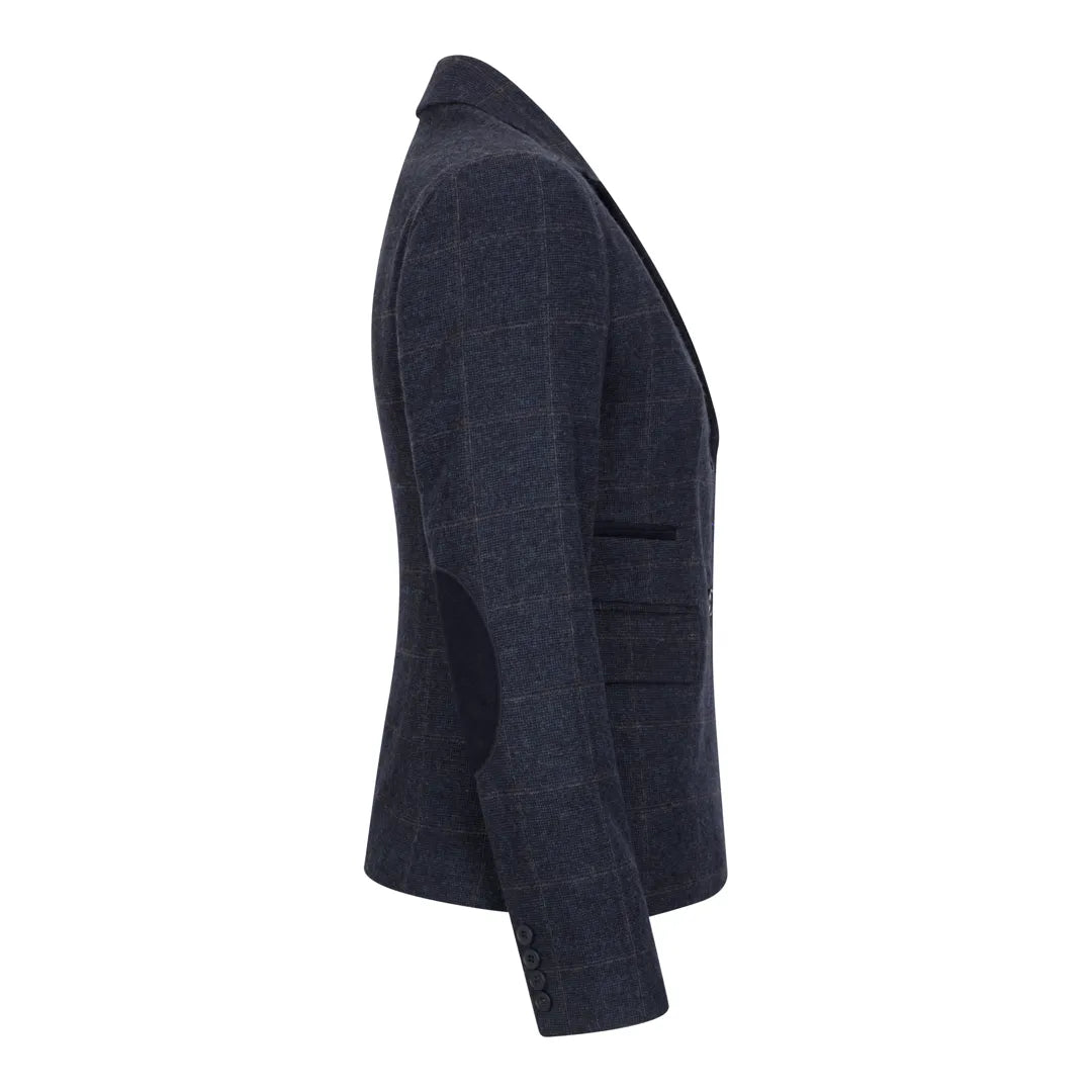 TPSTZ72 - Blazer feminino em tweed azul marinho
